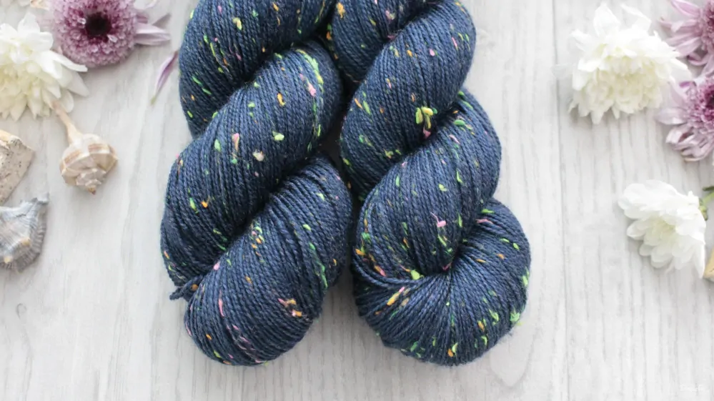 "Blue night" - merino a Donegal neps 400m