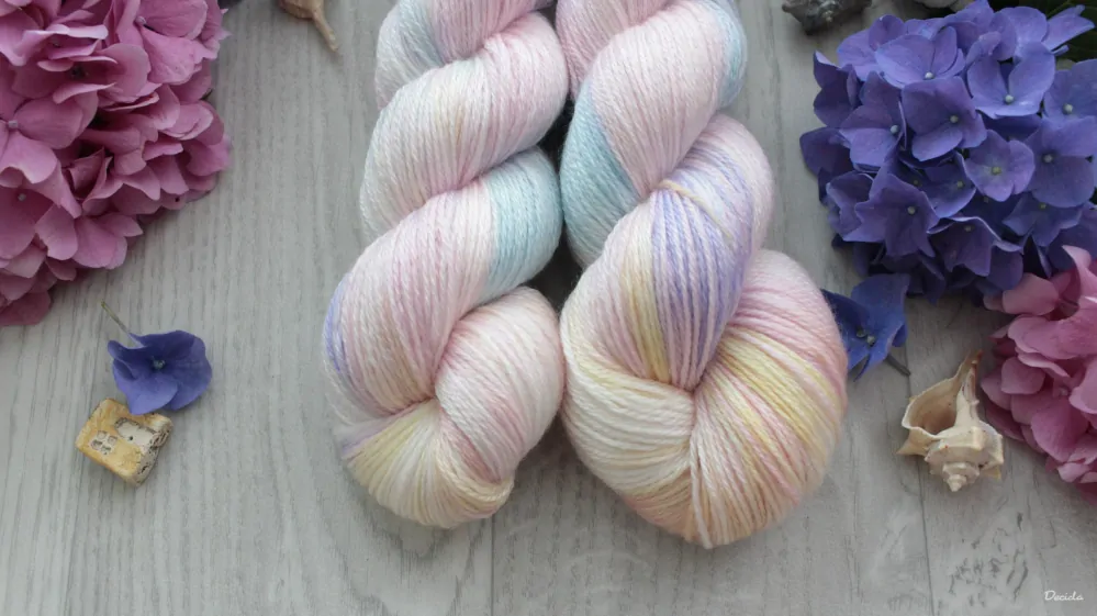 "Pastelky" Merino/tencel 333m