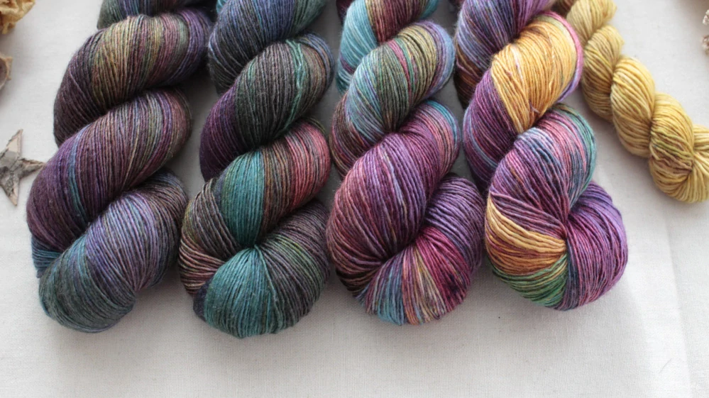 "Fade set 26" - 420g merino/hedvábí 70/30 400m