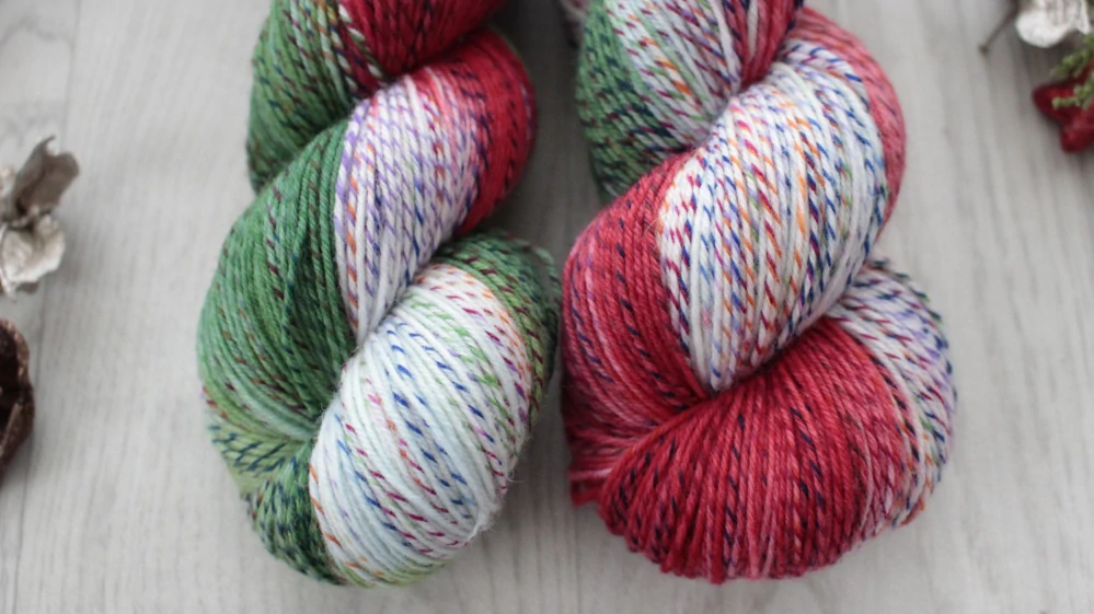 "Vánoční girlanda" EXTRA Merino sw/polyamid 365m/100g Party