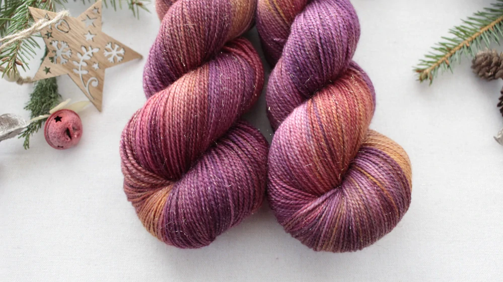 "Manduri" - 100g Merino sw/Nylon/Zlatá stellina 400m