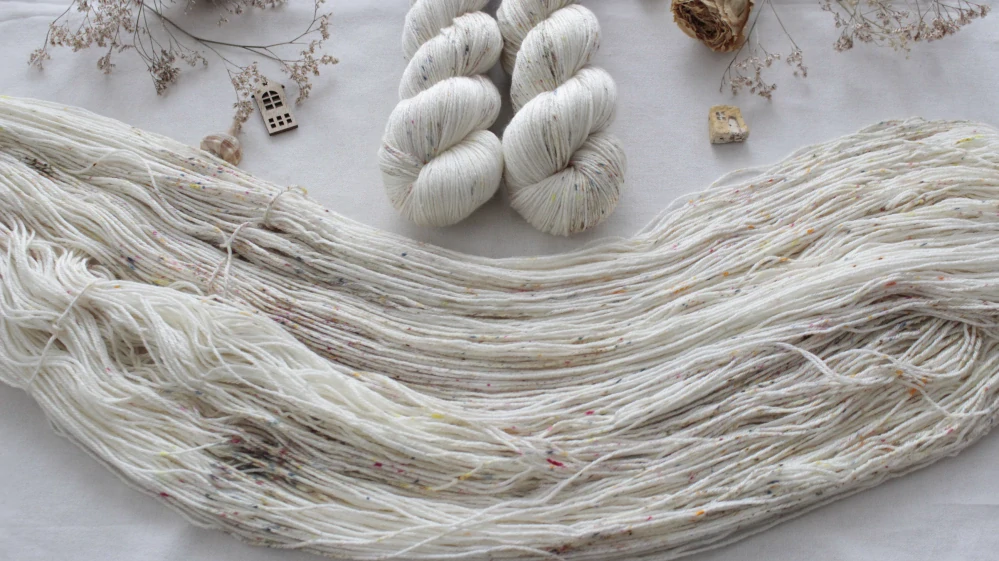 "Koření 2" - merino sw/hedvábí 50/50 400m