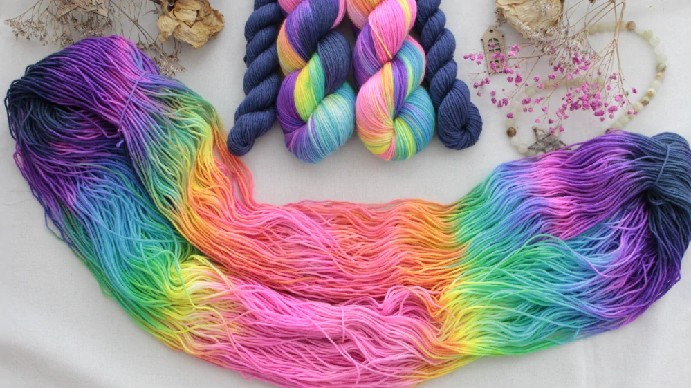 "Neon Fun" EXTRA Merino sw/polyamid 400m/100g - set 120g