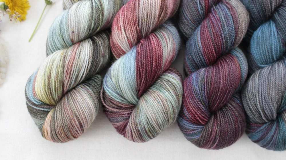 "Fade 13" 500g merino sw/nylon/Bronze stellina 400m