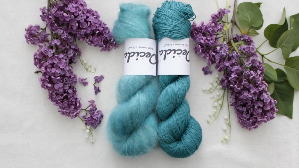 "Tealon" 80% merino 20% hedvábí 400m 