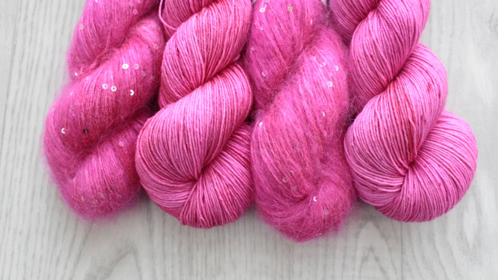 "Pinkí 3" 80% merino 20% hedvábí 400m