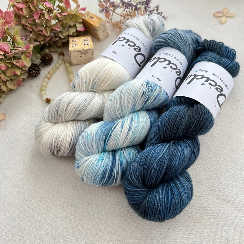 "Blue blu"  EXTRA Merino sw/polyamid 400m/100g