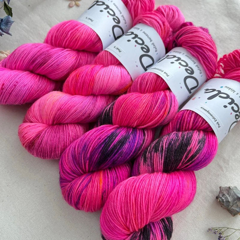 "Pink Extravagance"  EXTRA Merino sw/polyamid 400m/100g