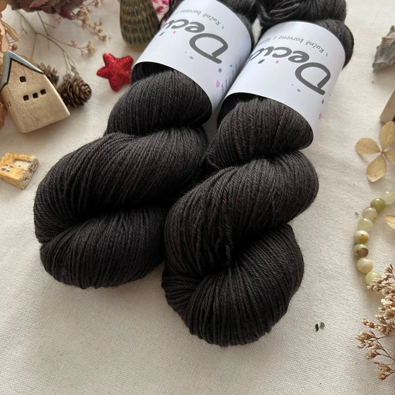 "Soft Black"  EXTRA Merino sw/polyamid 400m/100g