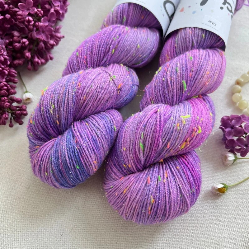 "Lilou"- 80% merino sw 10% donegal 10% stelina 400m/100g
