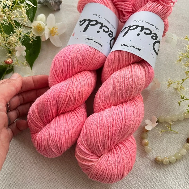 "Summer Sorbet" 75% merino 25% hedvábí 400m