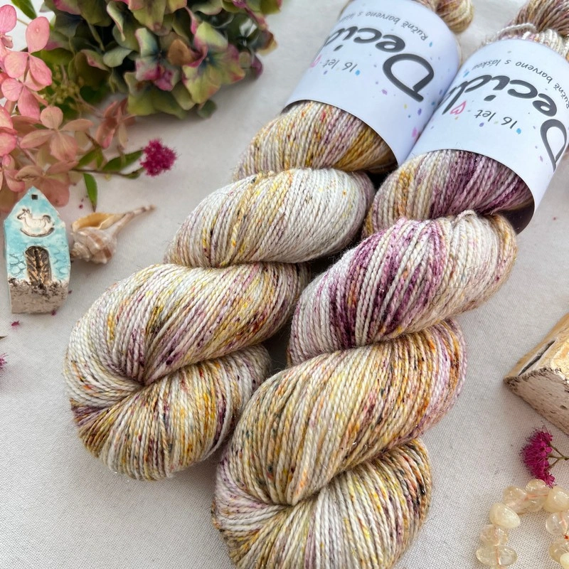 "Koření 16" - merino sw/nylon/Bronze stellina 400m