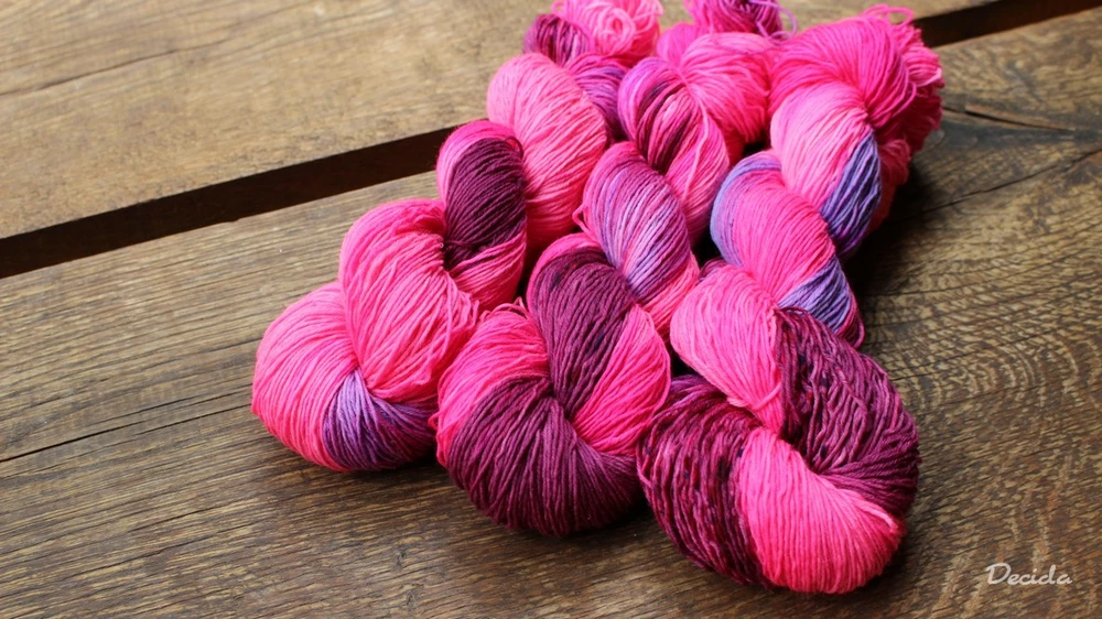 "Hot pink purple"  extra MERINO se sw 3mm