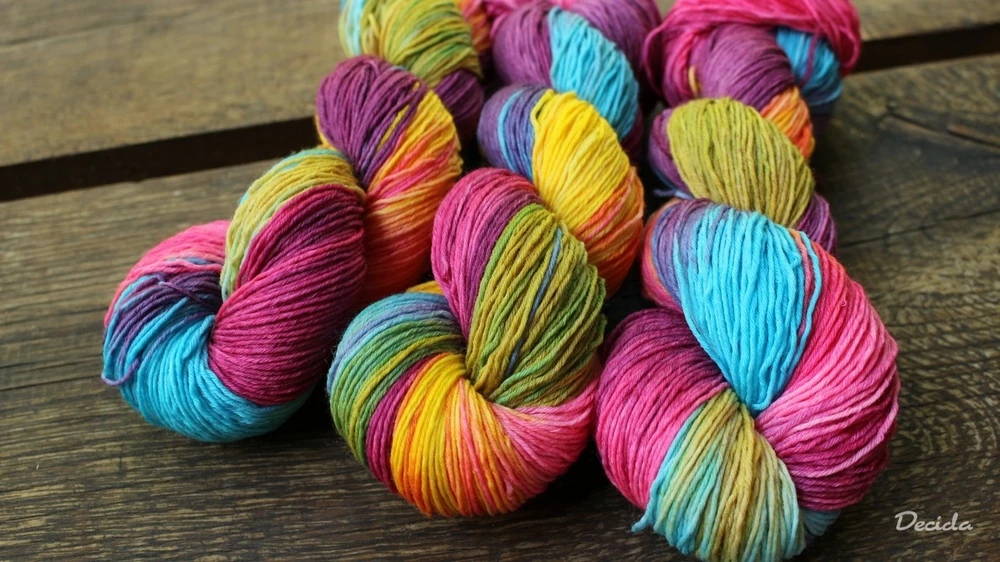 "Duhová"  extra MERINO se sw 3mm