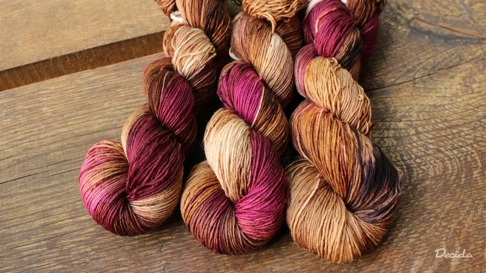 "Čokoláda s višněmi 4"  extra MERINO se sw 3mm
