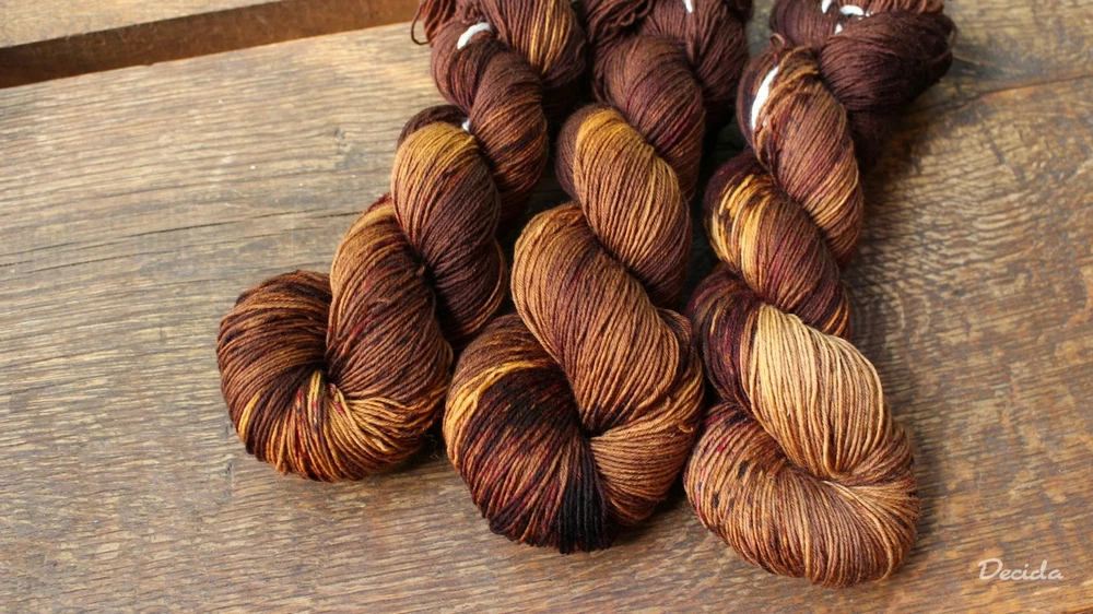 "Čokoláda s višněmi 7"  extra MERINO se sw 3mm