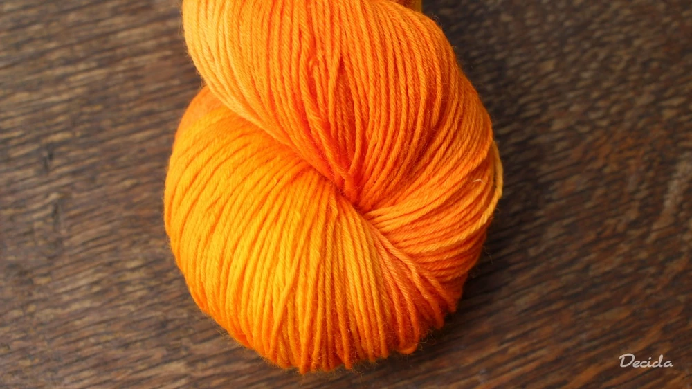 "Šťavnatá mandarinka" extra MERINO se sw 3mm