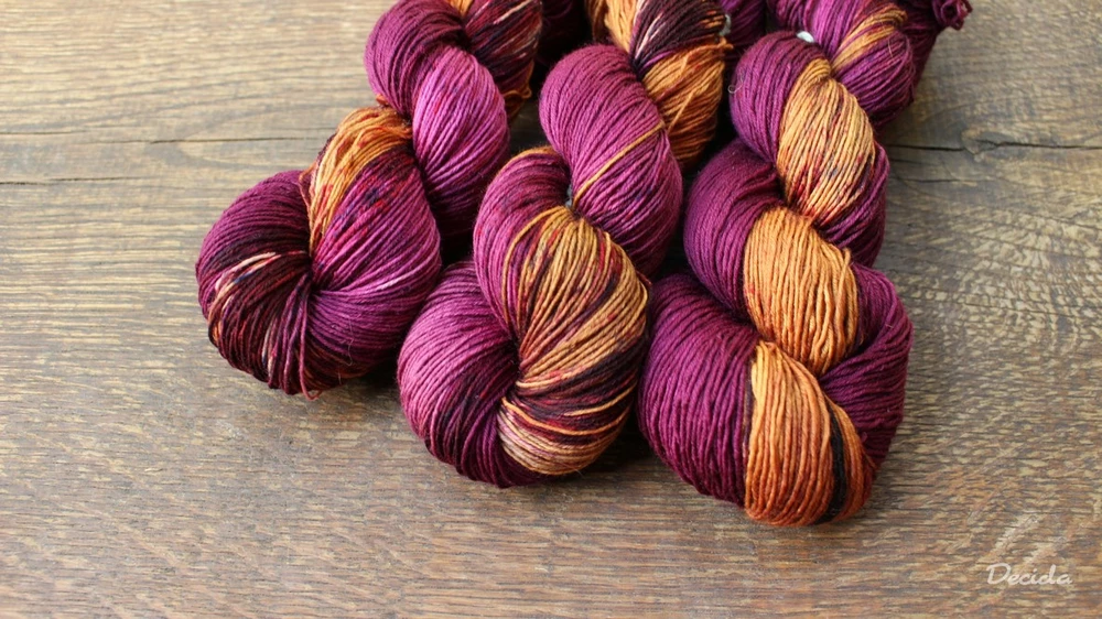 "Nazrzlá burgunda"  extra MERINO se sw 3mm