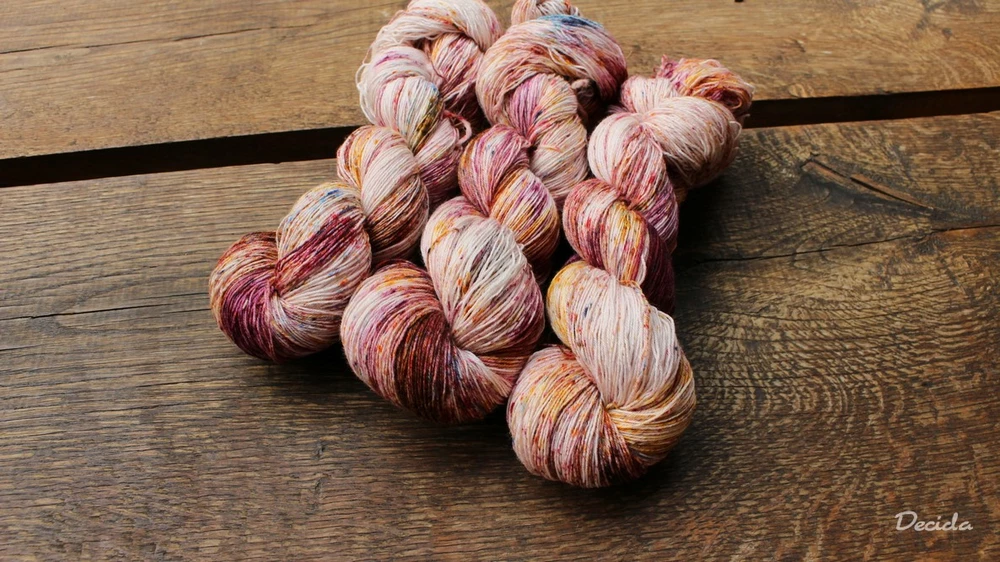 "Kořeněná"  Merino/hedvábí 2mm