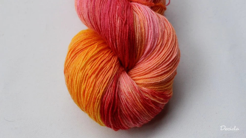 "Meruňky, jahůdky" Merino/hedvábí 2mm