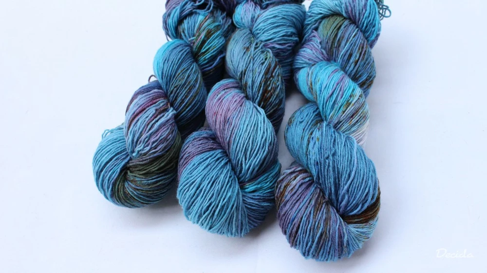 "Modrá probarvená"  extra MERINO se sw 3mm