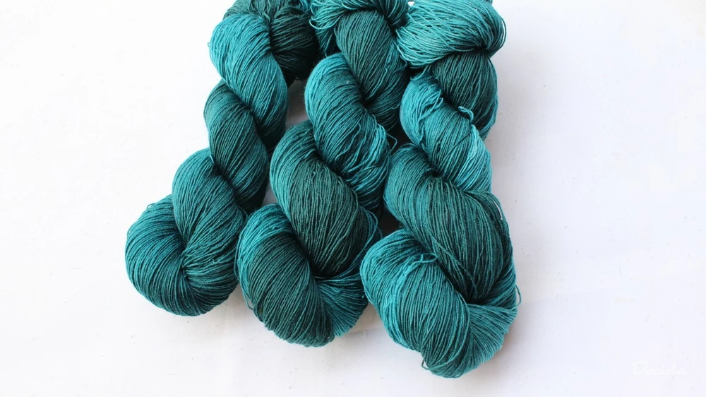 "Smaragdy"  Merino/hedvábí 2mm