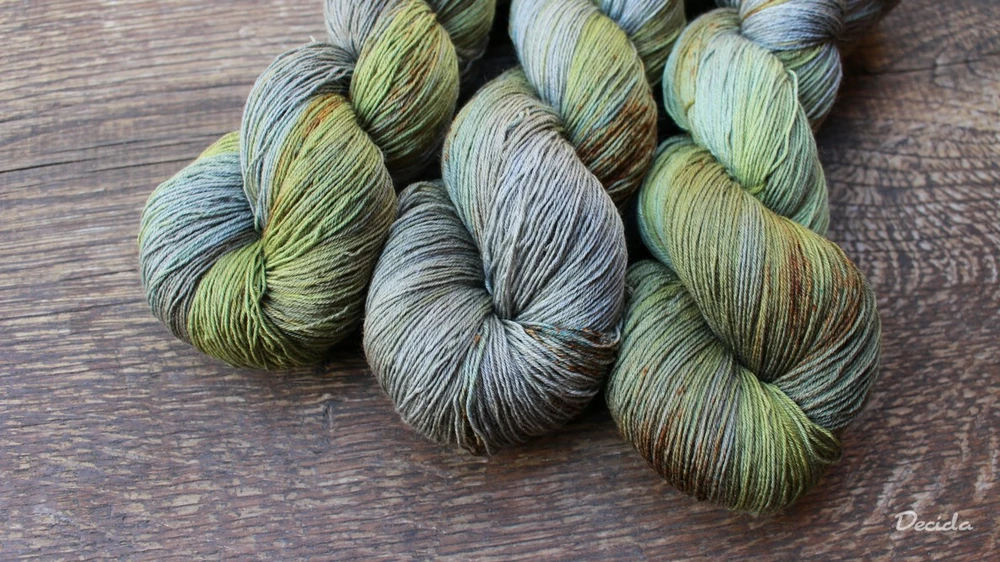 "Lesní"  Merino/hedvábí 2mm