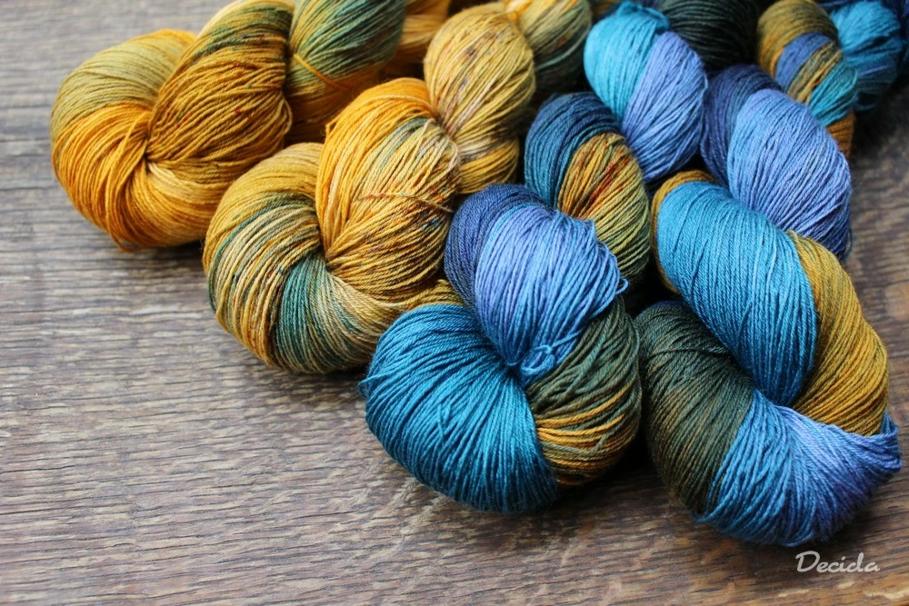 "Zlatý důl"  Merino/hedvábí 2mm