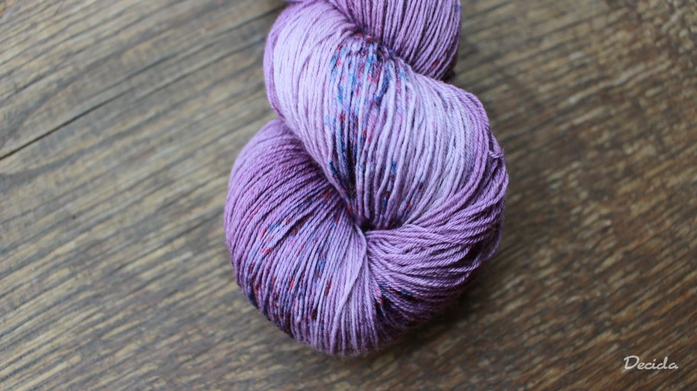 "Ve fialovém"  Merino/hedvábí 2mm