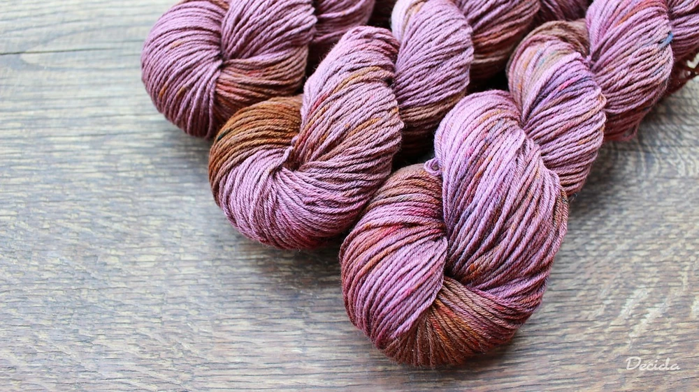 "Vine grapes" Merino/hedvábí 4mm 
