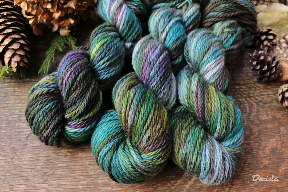 "Řeka" Chunky merino sw 100m/100g