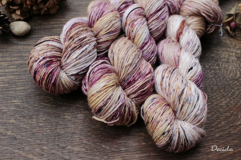 "Koření" - merino/hedvábí 50/50 