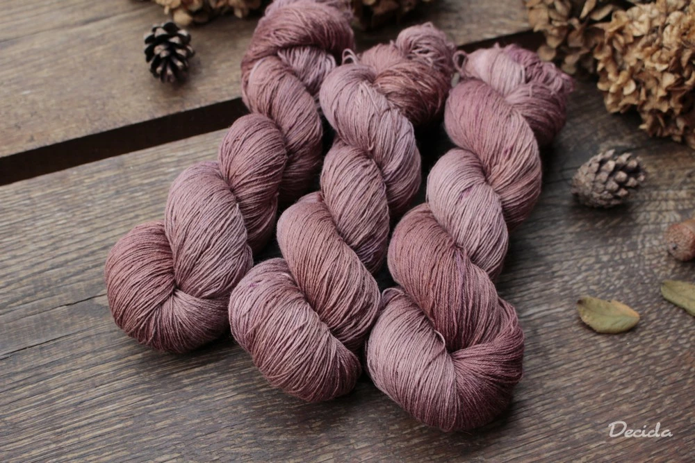 "Malé kaštánky" merino/hedvábí 2mm