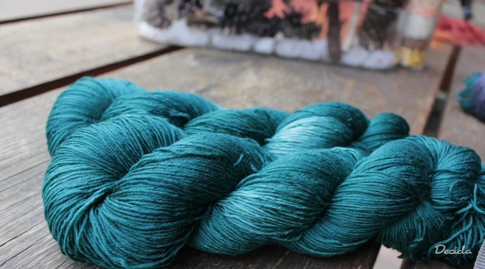 "Emerald blue" -  extra MERINO se sw 3mm