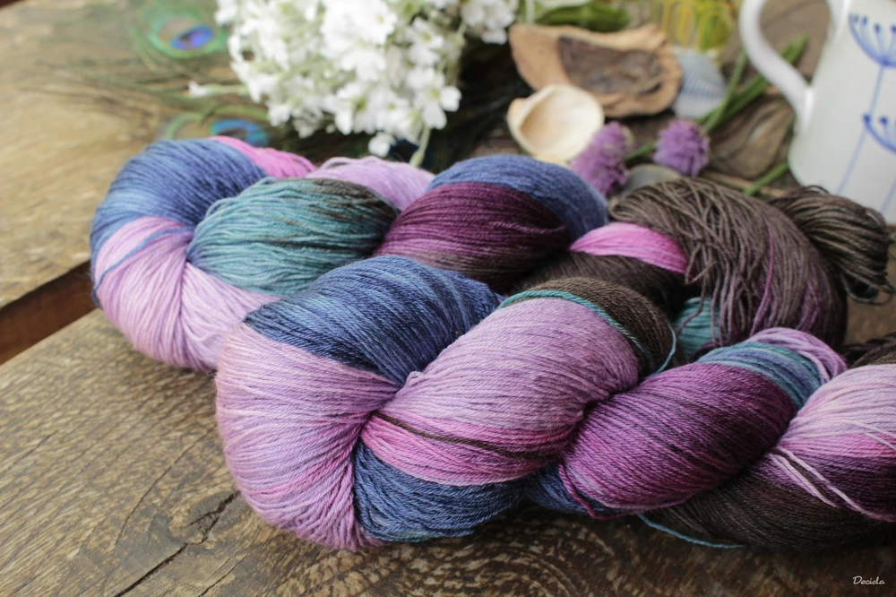 "Hermana de mi alma" merino/hedvábí 2mm