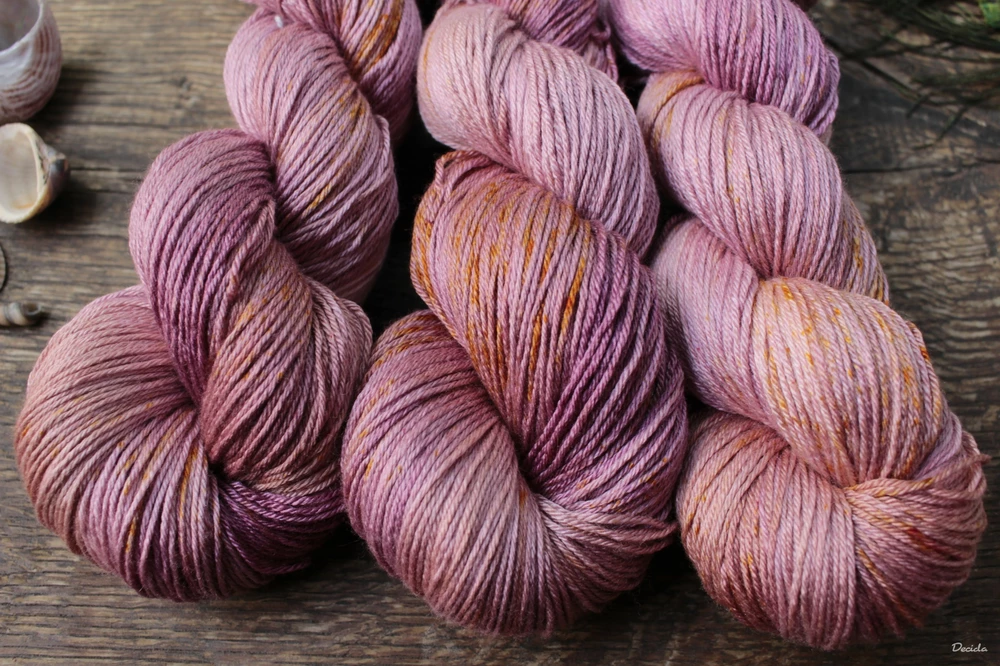 "Flores secas" merino/hedvábí 50/50 