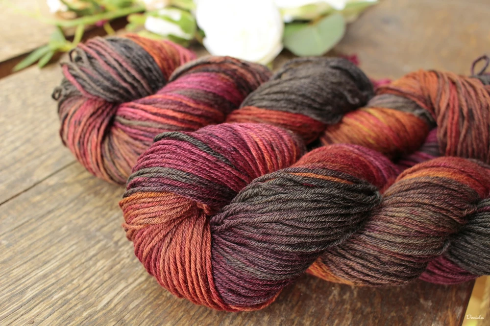 "Hot spiced" Merino/hedvábí 4mm 