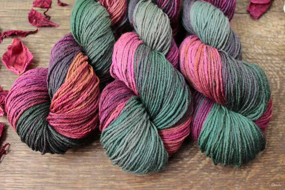 "Clover meadow" Merino/hedvábí 4mm 