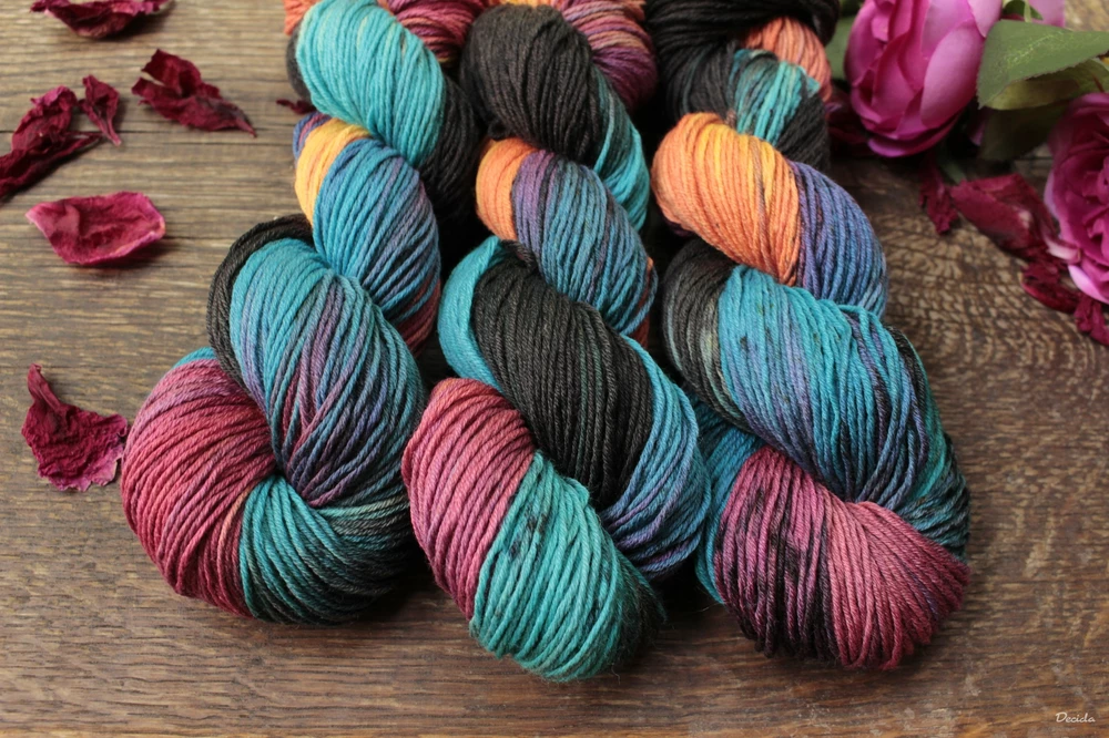 "Cursed stone" Merino/hedvábí 4mm 