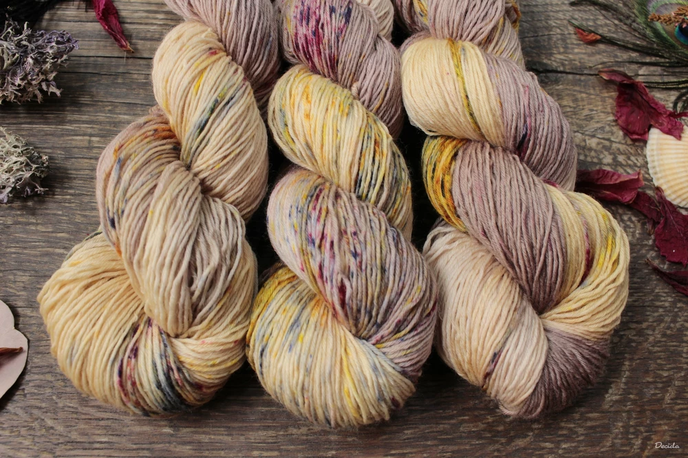 "Mučenka 1 - světlejší" -  extra MERINO se sw 3mm