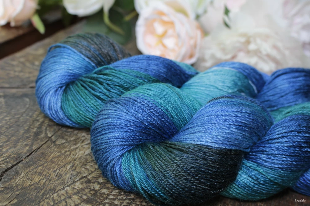 "El mar" merino/hedvábí 50/50