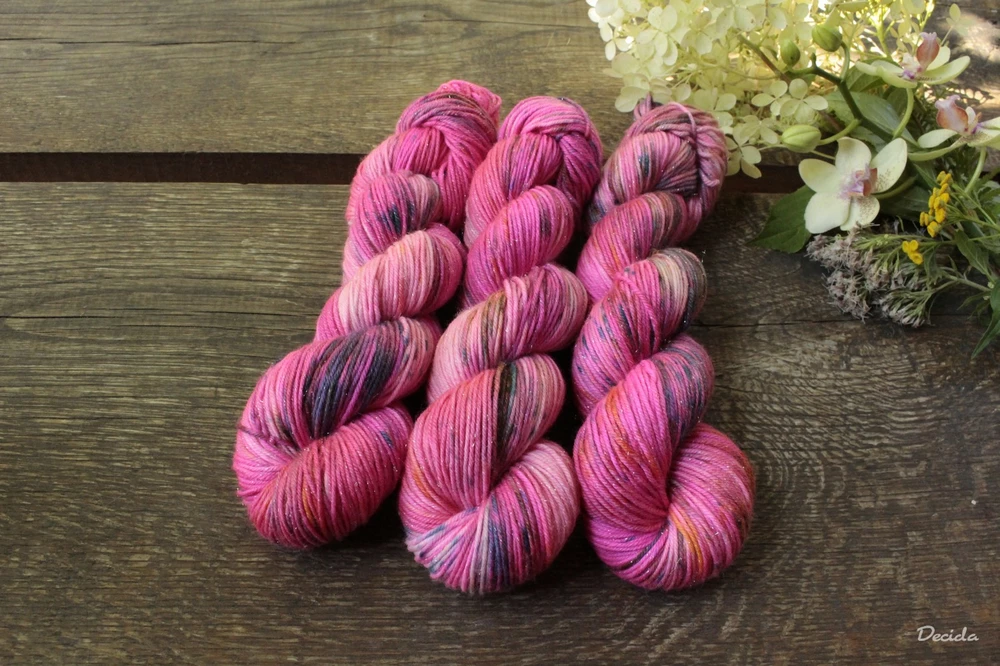 "Power pink" - merino SILVER 210m