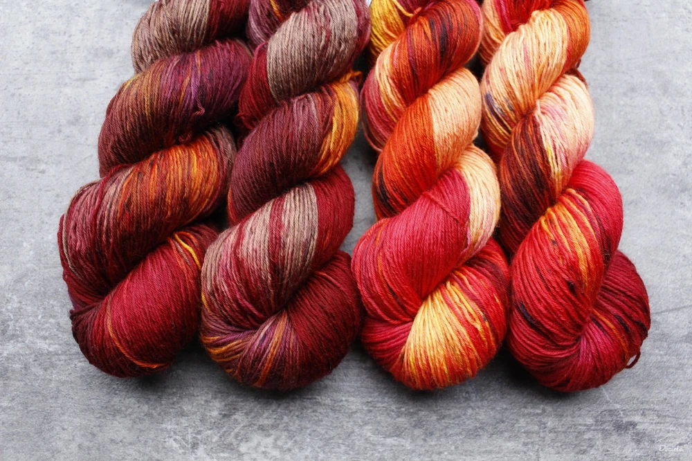 "Ohnivé léto" -  extra MERINO se sw 3mm