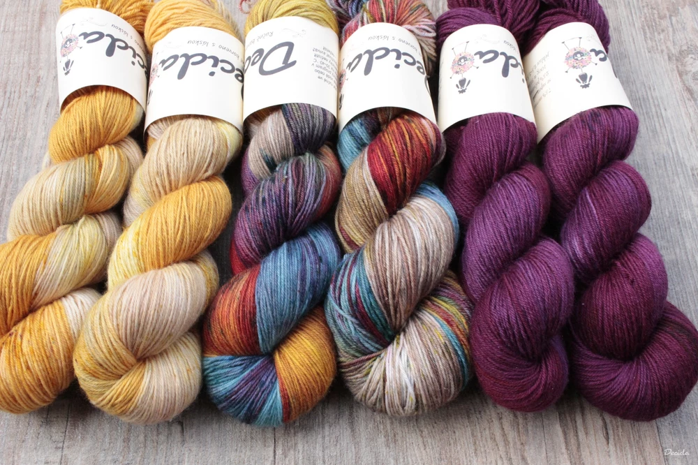 "Burgundy" EXTRA Merino sw/polyamid 365m/100g