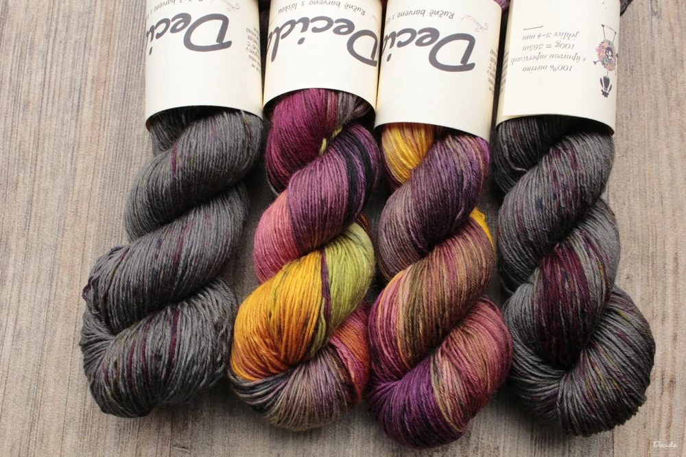 "Antracit burgundy" - extra MERINO se sw 3mm