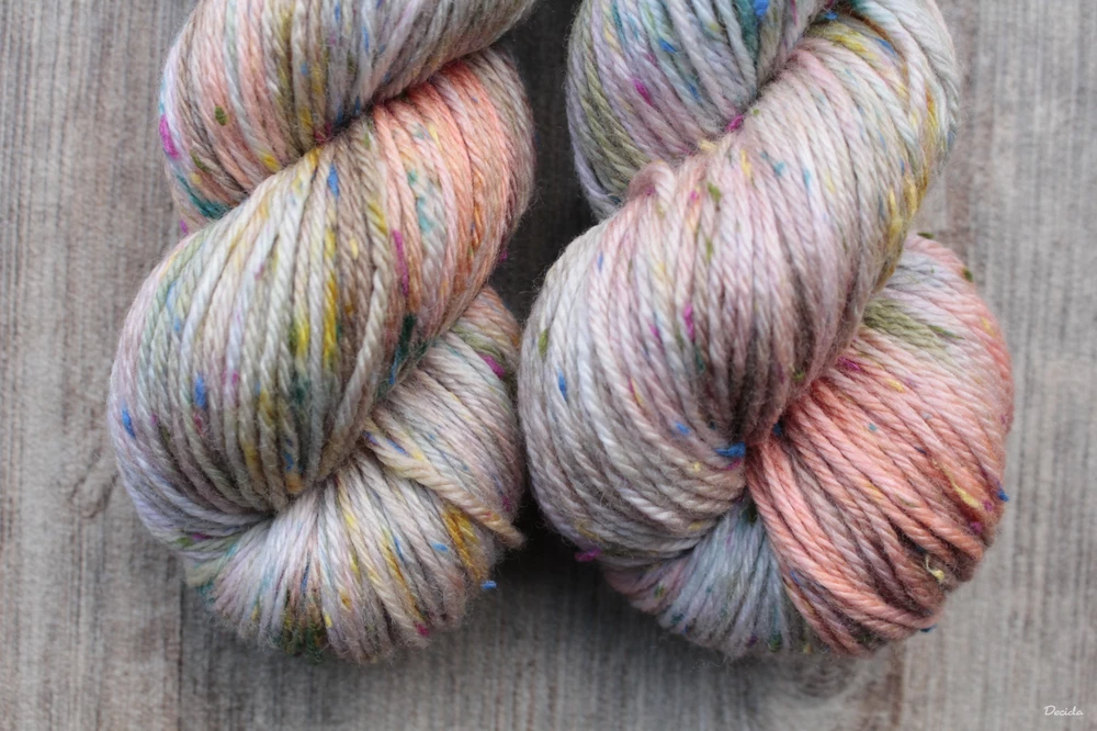 "Salmon" Donegal DK - 85% merino a 15% donegal nopky