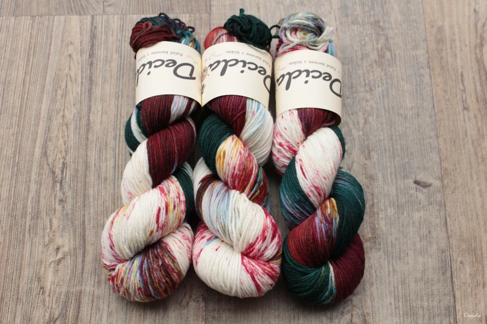 "Christmas candies" - extra MERINO se sw 4mm