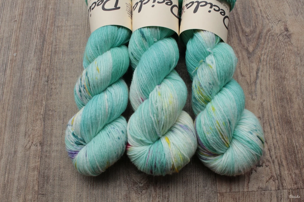 "Blue mint" EXTRA Merino sw/polyamid 365m/100g