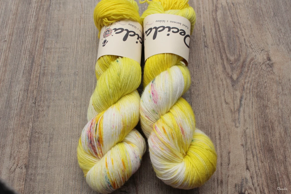 "Yellow lime" EXTRA Merino sw/polyamid 365m/100g