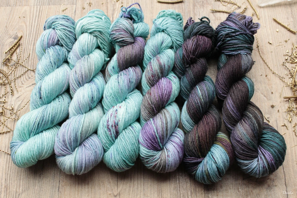 "Aqua" Merino/hedvábí 4mm